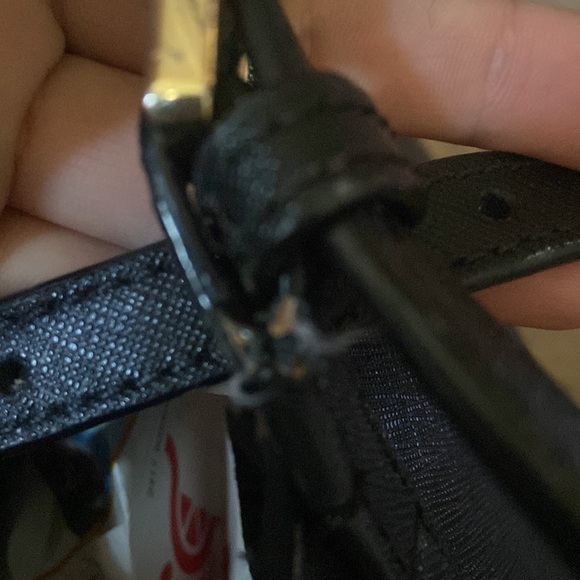 Tory Burch Black Tote Bag Purse With Gold Hardware - Picture 7 of 9